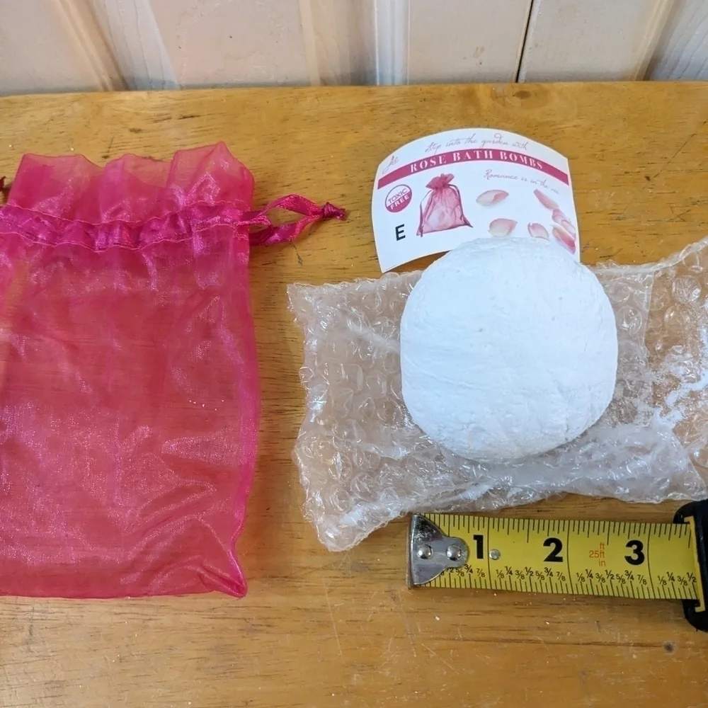 New Rose Bath Bomb with Jewelry inside Necklace or Earrings